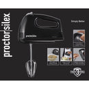 Hamilton Beach Proctor Silex Black 5 speed Hand Mixer