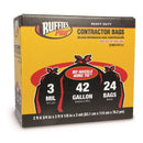 Ruffies 42 gal Contractor Bags Wing Ties 24 pk, Pack of 4