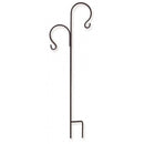 Border Concepts Classic Double Lawn Hooks, Tall, Black, 88 Inches