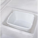 Rubbermaid 15.5 in. L X 12.75 in. W X 7.75 in. H White Plastic Dish Pan