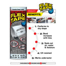 Flex Seal Family of Products Flex Tape MAX 8 in. W X 25 ft. L Black Waterproof Repair Tape