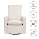Cali Pillowback Swivel Glider - Performance Cream Eco-Weave
