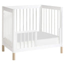 Gelato 4-in-1 Convertible Mini Crib and Twin Bed - White/Washed Natural