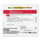 Clorox Healthcare Dispatch Cleaner Disinfectant Towels With Bleach, 7 X 8, 50/Box, 6 Boxes/Carton - CLO69101