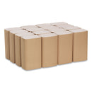 Georgia-Pacific Pacific Blue Basic S-Fold Paper Towels, 10 1/4X9 1/4, Brown, 250/Pack, 16 Pk/Ct - GPC23504