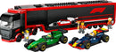 LEGO® City F1® Truck with RB20 & AMR24 F1® Cars – 60445