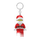 LEGO Minifigures Plastic Red/White Santa Keychain w/LED Light, Pack of 6