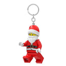 LEGO Minifigures Plastic Red/White Santa Keychain w/LED Light, Pack of 6
