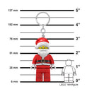 LEGO Minifigures Plastic Red/White Santa Keychain w/LED Light, Pack of 6