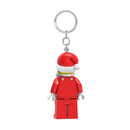 LEGO Minifigures Plastic Red/White Santa Keychain w/LED Light, Pack of 6