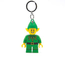 LEGO Minifigures Plastic Green/Yellow Elf Keychain w/LED Light, Pack of 6
