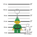 LEGO Minifigures Plastic Green/Yellow Elf Keychain w/LED Light, Pack of 6