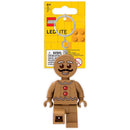 LEGO Minifigures Plastic Brown Gingerbread Man Keychain w/LED Light, Pack of 6
