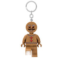 LEGO Minifigures Plastic Brown Gingerbread Man Keychain w/LED Light, Pack of 6