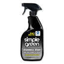 Simple Green Stainless Steel One-Step Cleaner And Polish, 32 Oz Spray Bottle, 12/Carton - SMP18300CT