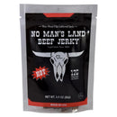 No Man's Land Hot Beef Jerky 3 oz Bagged, Pack of 8