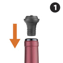 Final Touch Gray ABS Wine Pump and Stoppers