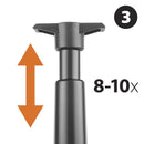 Final Touch Gray ABS Wine Pump and Stoppers