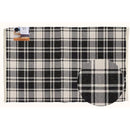 First Concept 36 in. W X 24 in. L Black/White Checkered Polyester Accent Rug