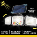 Bell & Howell Bionic Motion-Sensing Solar Powered LED Black Floodlight