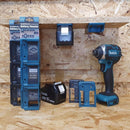 StealthMounts Battery Mounts Compatible with Makita 18V LXT; Blue ABS Battery Holder 6 pk