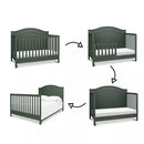Charlie 4-in-1 Convertible Crib - Forest Green