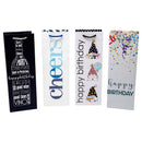 Blueoco BarY3 Assorted Birthday Wine Gift Bag, Pack of 12