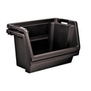 Starplast Black Storage Bin 14.4 in. H X 15.6 in. W X 28 in. D Stackable, Pack of 4