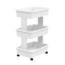Starplast 27.2 in. H X 12.5 in. W X 17.4 in. D 3-Tier Storage Cart, Pack of 2