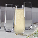 Lifetime Brands Mikasa 9.5 oz Clear Glass Lana Flute Glass