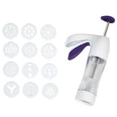 Wilton Simple Success Cookie Press White 13 pc