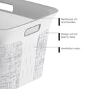Curver White Resin Laundry Basket, Pack of 4