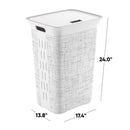 Curver White Resin Laundry Hamper, Pack of 4