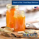 Superb Seal-It-Right Wide Mouth Canning Lids and Bands 12 pk, Pack of 12