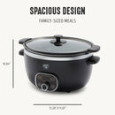 Healthy 6qt Slow Cooker Black