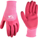 Wells Lamont Women's Indoor/Outdoor Latex Grip Gloves Pink S 1 pair