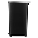 EKO Hana Slim 11.9 gal Black Plastic Step Pedal Trash Can, Pack of 2