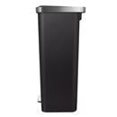 EKO Hana 11.9 gal Black Plastic Step Pedal Trash Can, Pack of 2