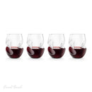 Final Touch 16 oz Clear Glass Conundrum Red Wine Glass Set