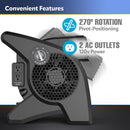 Lasko 14.5 in. H 3 speed Blower Fan