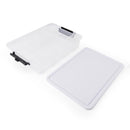 Lifetime Brands Clear/White Snackle Box With Cutting Lid 1 pk