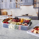 Lifetime Brands Clear/White Snackle Box With Cutting Lid 1 pk