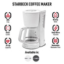 Haden Starbeck 1.5 L White Coffee Maker
