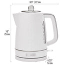 Haden Starbeck White ABS 1.7 L Electric Tea Kettle
