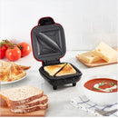 Dash Red Plastic Nonstick Surface Sandwich Maker
