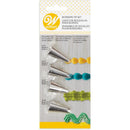Wilton Stainless Steel Cake Decorating Tips 4 pc