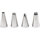 Wilton Stainless Steel Cake Decorating Tips 4 pc
