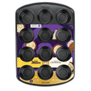 Wilton Gold 15 in. W X 11 in. L Muffin Pan Gray 1 pc