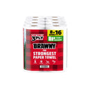 Brawny Paper Towels 76 sheet 3 ply 8 pk