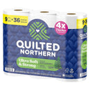 Quilted Northern Toilet Paper 9 Rolls 255 sheet 242.25 sq ft, Pack of 4